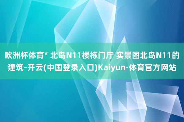 欧洲杯体育* 北岛N11楼栋门厅 实景图北岛N11的建筑-开云(中国登录入口)Kaiyun·体育官方网站